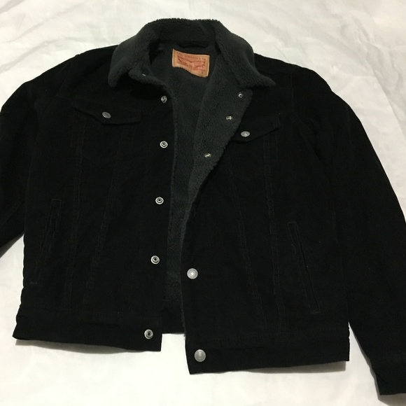 Levi's Other - Levi's Men Trucker Jacket Black Corduroy
